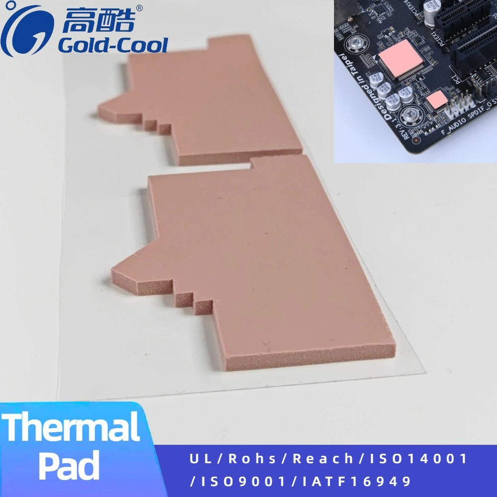 Matériau de dissipation thermique de la feuille d'isolation en silicone pour les produits électroniques en gros