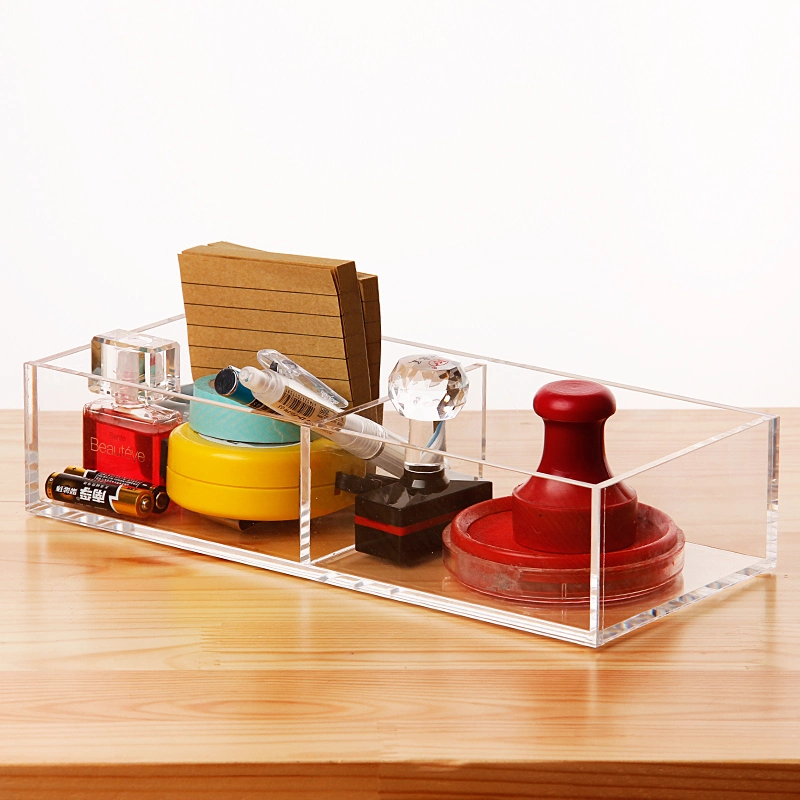 Clear Acrylic Tilt Pen Holder Candy Collection Storage Box