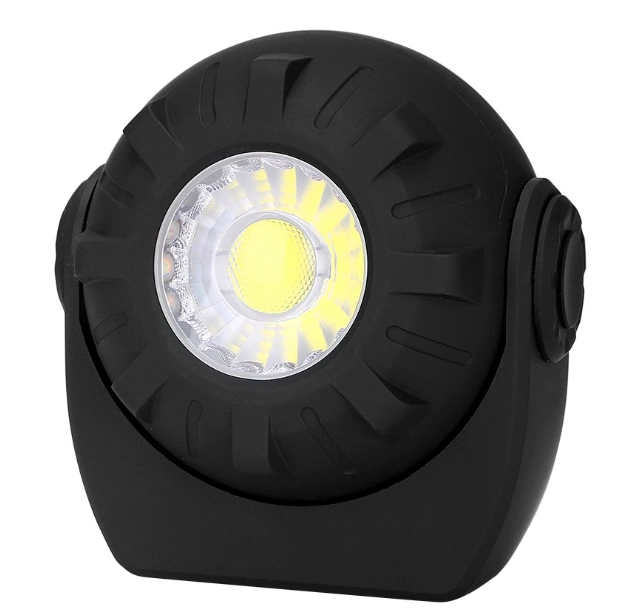 La rotación ajustable de 180 grados de trabajo de inspección de coche portátil Lámpara de luz LED 3W portátil recargable luz LED de trabajo magnético