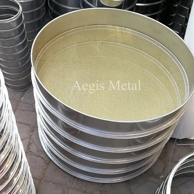 Brass Material 200 300 400mm Diameter Lab Test Sieve/Brass Screen Sieve