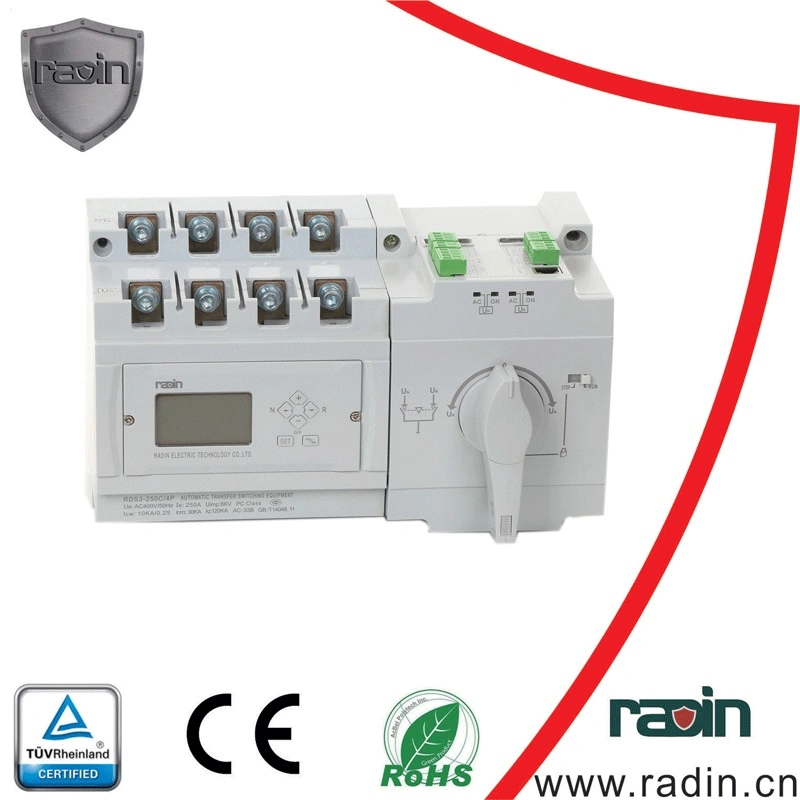 Tiempo de transferencia inteligente ajustable Interruptor de transferencia automática