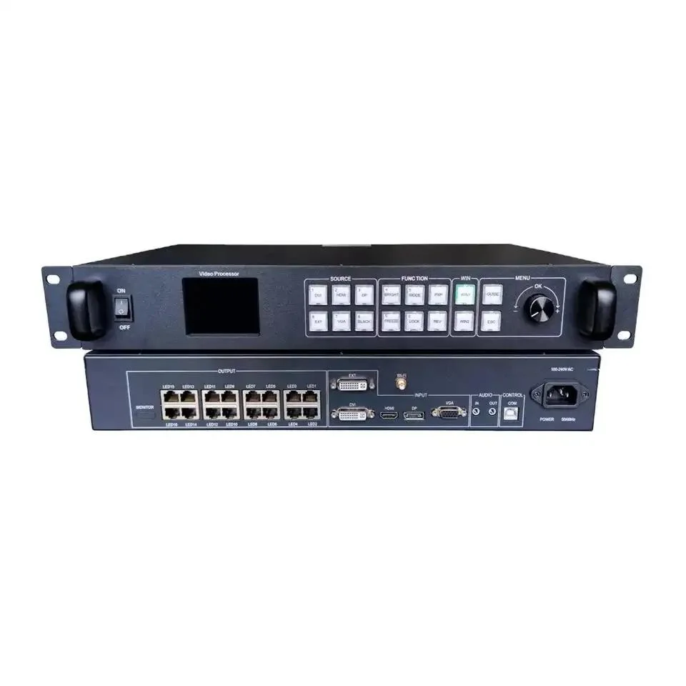 Huidu Vp1620 LED Video Processor 2-in-1 Controller with 16 Network Ports Output Support Dual Live Video Window