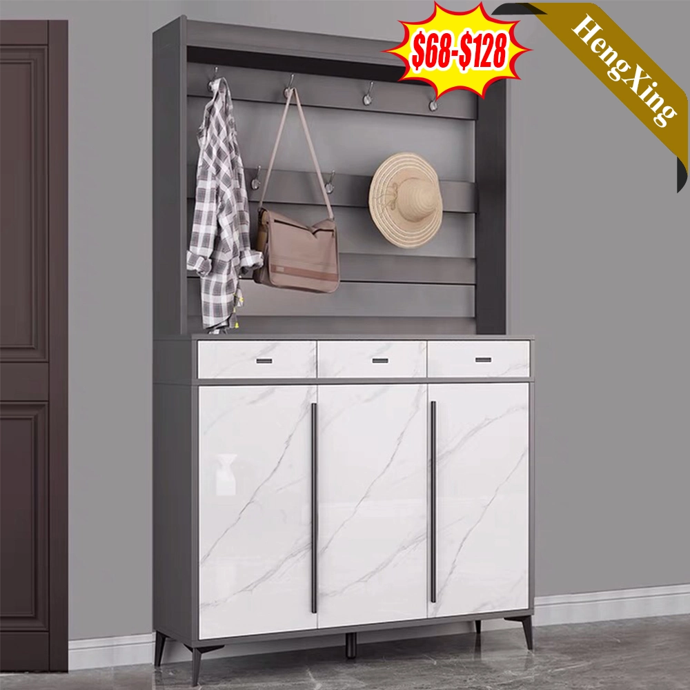 Bedroom Living Room Wood Furniture Simple Storage Foldable Wardrobe Display Hall Cabinet Shoe Rack