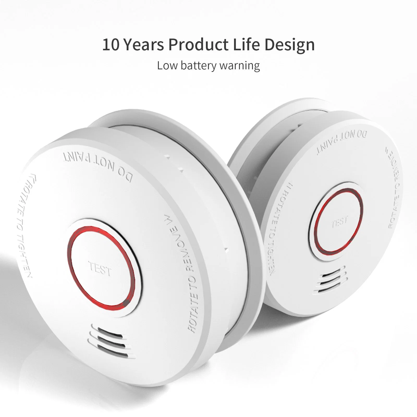 DC 9V Alkaline Battery Smoke Detector