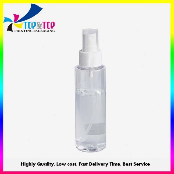 30ml 100ml 150ml 200ml Cosmo Shape Round Clear Pet Plastic Spray Disinfectant Bottle