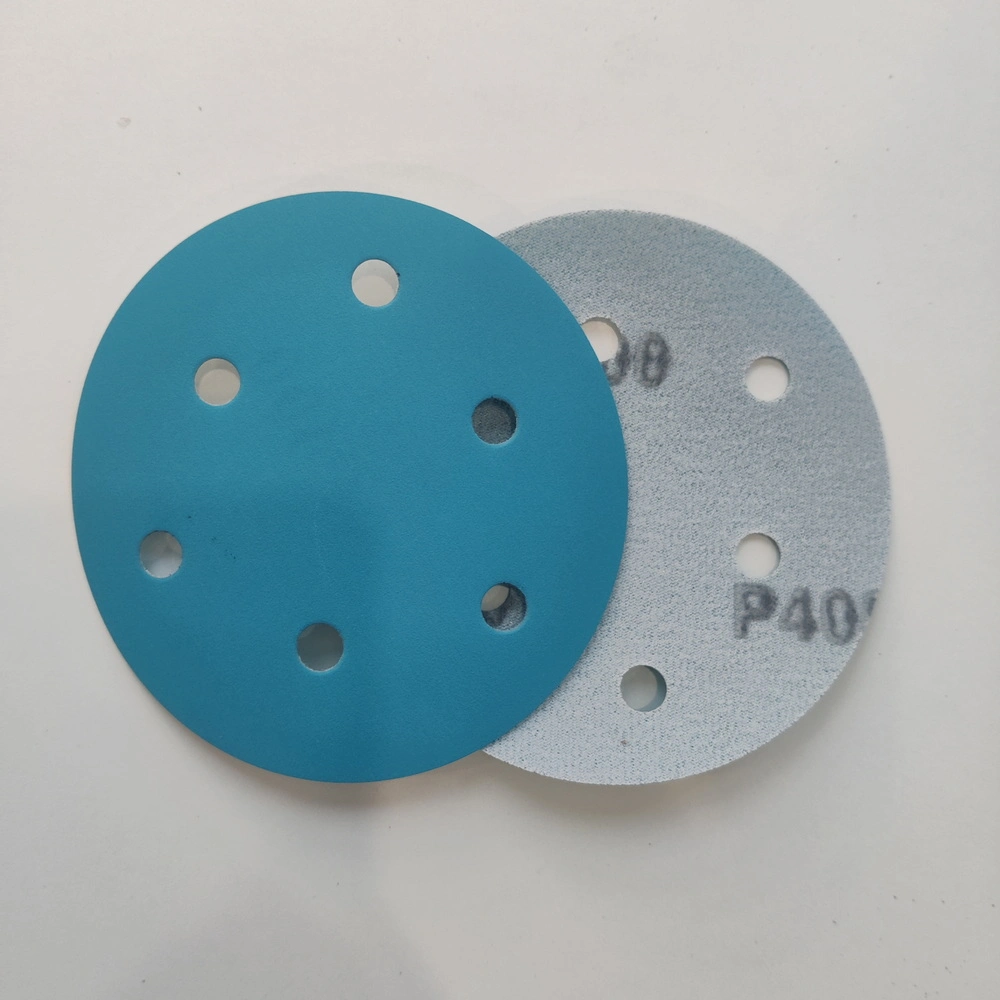 6inch (150mm) 15 Holes Sanding Disc Pet Film Backing Round Sand Paper for Polishing