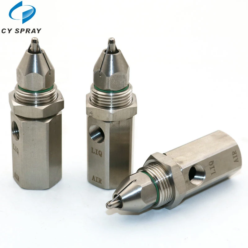 SK508 80 Degree Stainless Steel Ultrasonic Nozzle, , High quality/High cost performance  Water Air Atomizing Mixing Nozzle