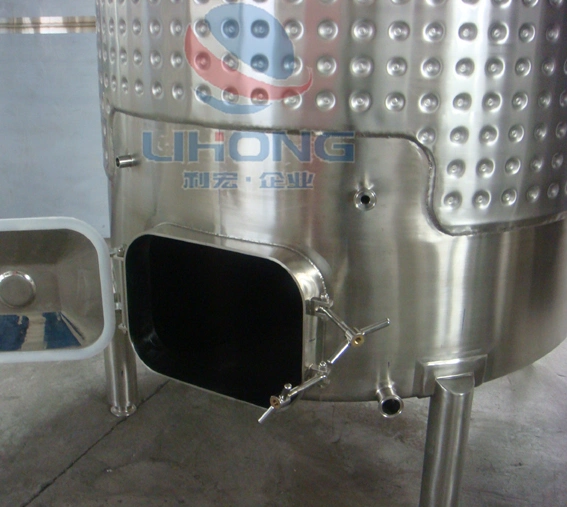 Stainless Steel Cooling Jacket Conical Wine Fermentor