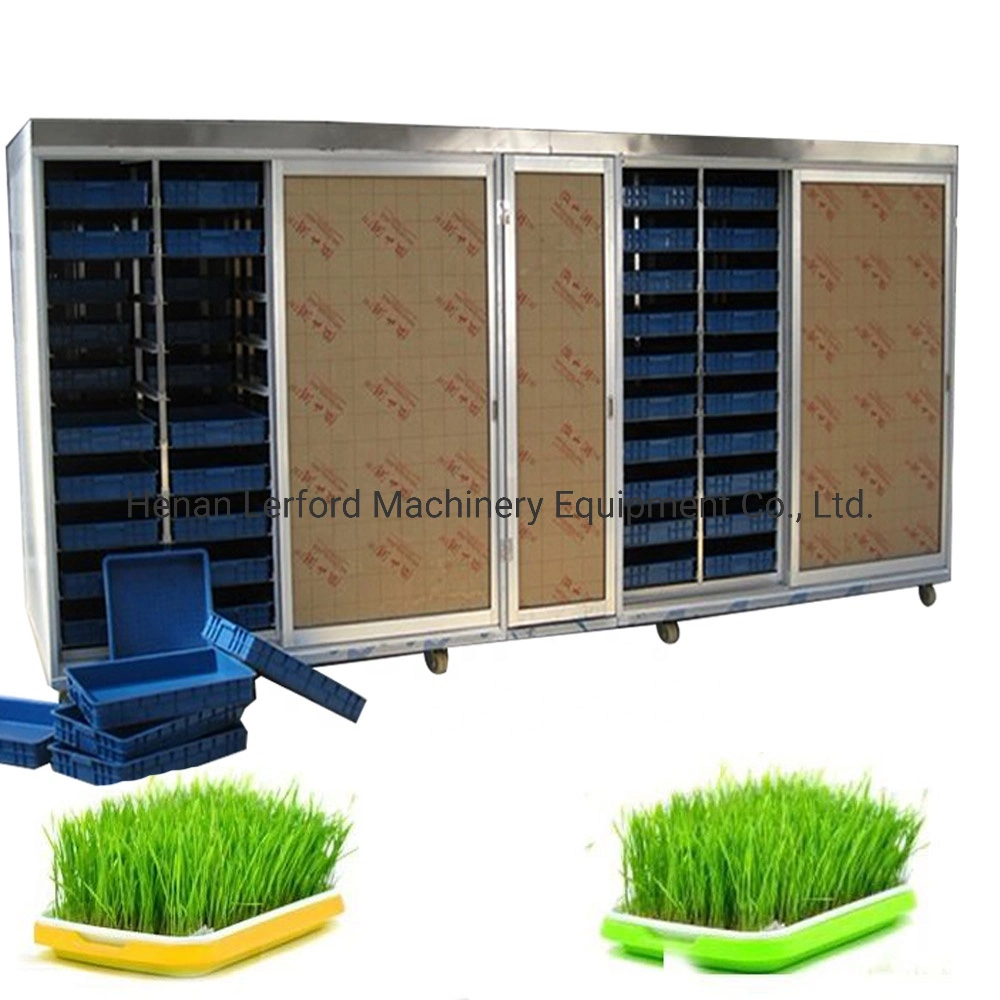 Farm Used Hydroponic System Green Fodder Sprouting Growing Machine Green Grass Making Machine