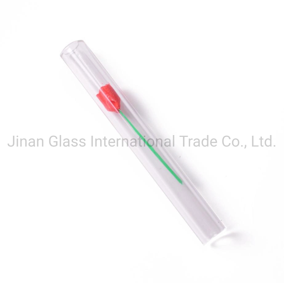 Glass Pipe, Glass Cigarette Holder, Straw, Color Straight Pipe Love Rose Pipe