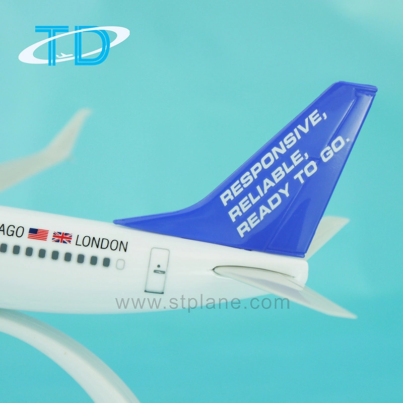 B737-800 19.7cm Plastic Model for Setnaio with Split Scimitar Winglet