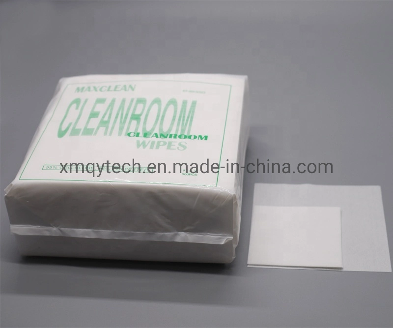 Super Absorbent Lint Free Disposable Industrial Cleaning 56GSM Non Woven Clean Room Wipes 9 X 9inch