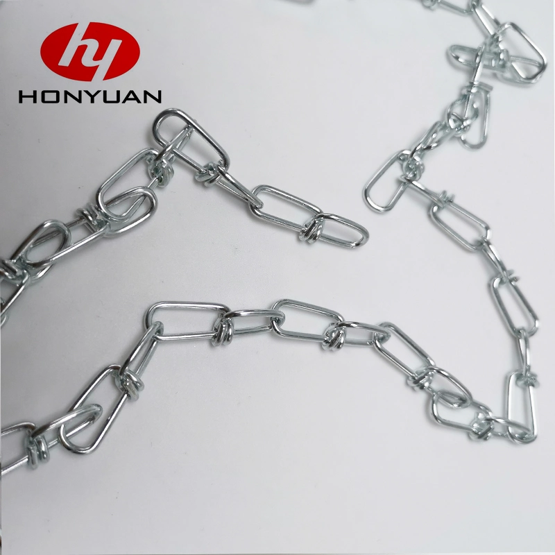 Ordinary Mild Steel Electro Galvanized Medium Twisted Tie out Link Chain with Welded