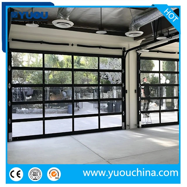 Energy-Efficient Plexiglass Glass Aluminum Garage Door Sliding Door