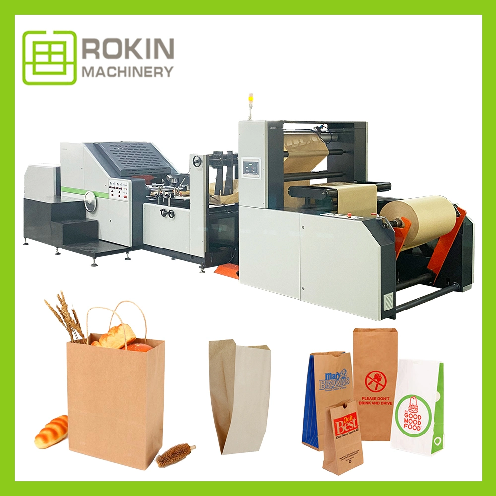 Rokin Brand Price Kraft Baking Toast Bread Paper Bags Making Machine