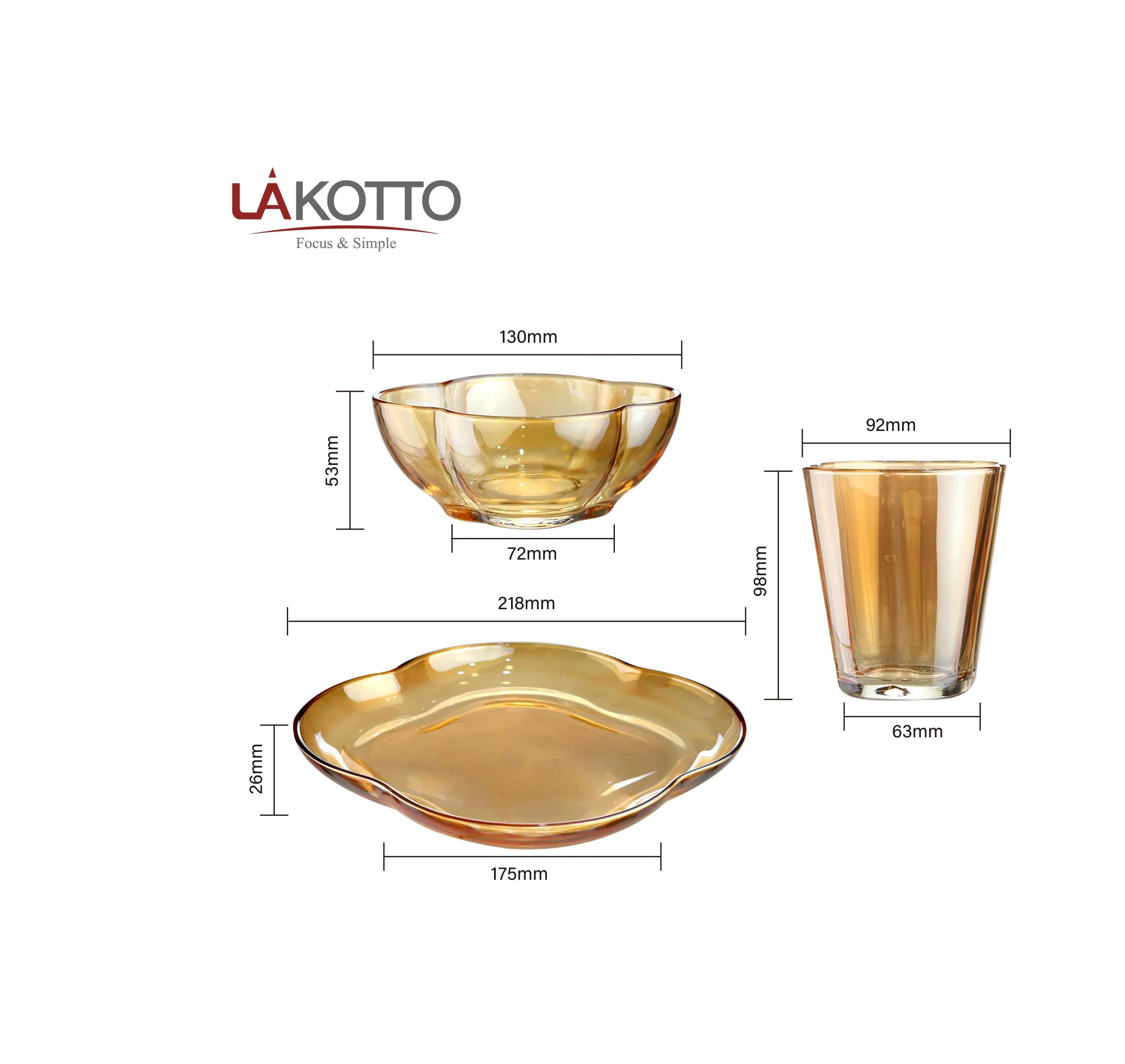 Customized Lakotto Carton China Kitchen Tool Glass Storage Jar Tableware with High quality/High cost performance 