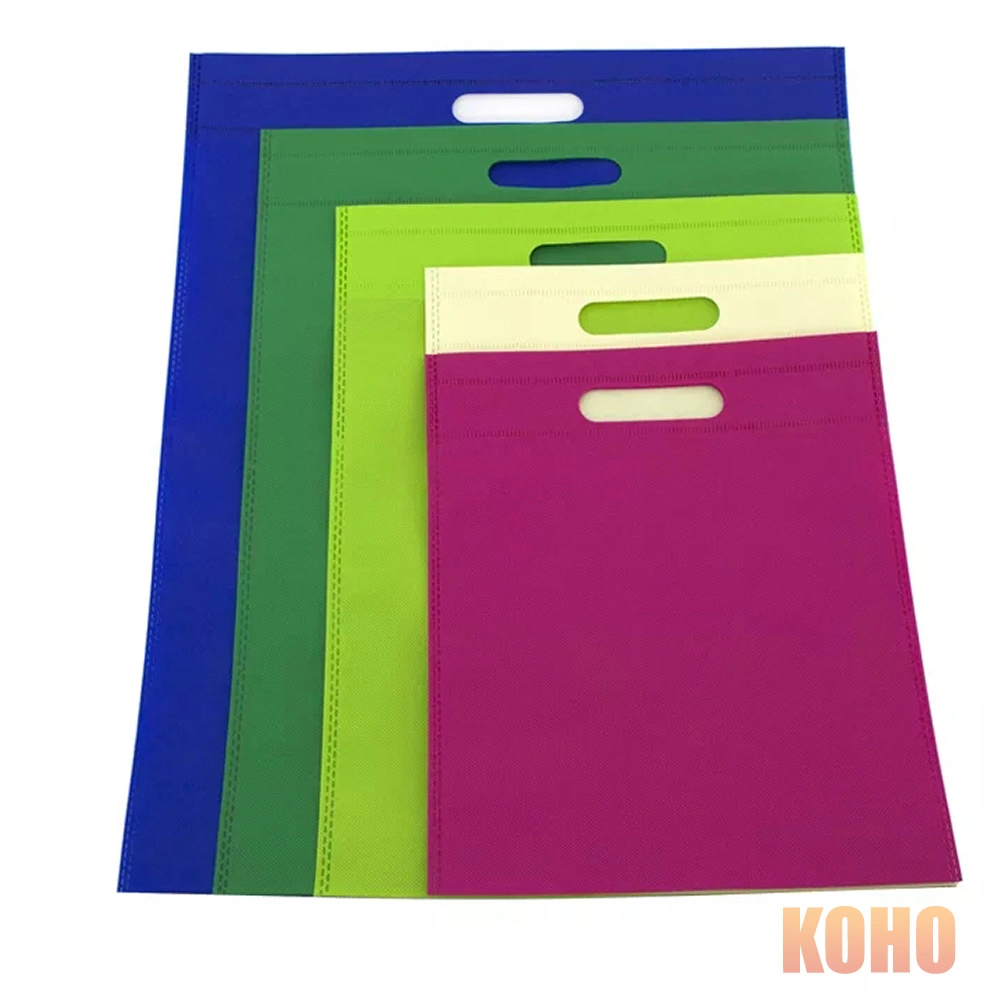 Widely Used Superior Quality Popular Product D Cut Handle Non Woven Reusable Shopping Bags