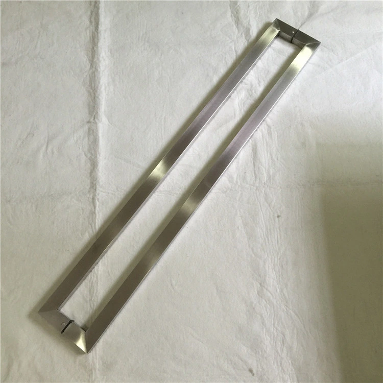 Custom Length Brush Finish Stainless Steel Square Door Pull