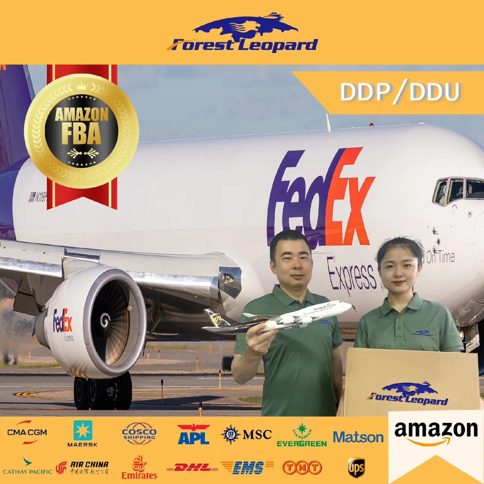 International Logistics Air Sea Freight Forwarder From China to Amazon Courier Service to Door USA Europe Philippines Mexico