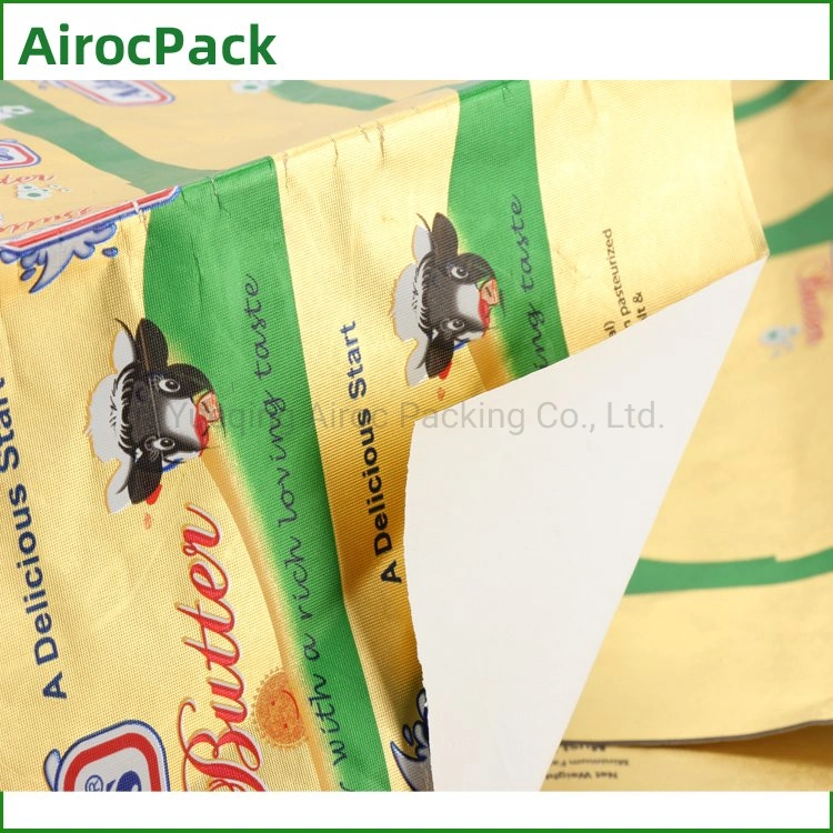 Food Grade Paper/Foil/PE Colored Aluminum Foil Paper for Butter Packaging