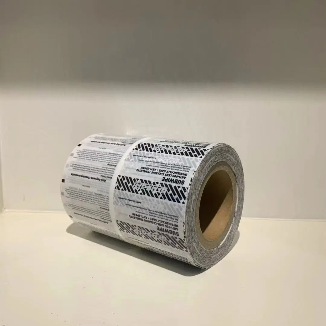 Material de embalagem em plástico laminado e material de embalagem composto