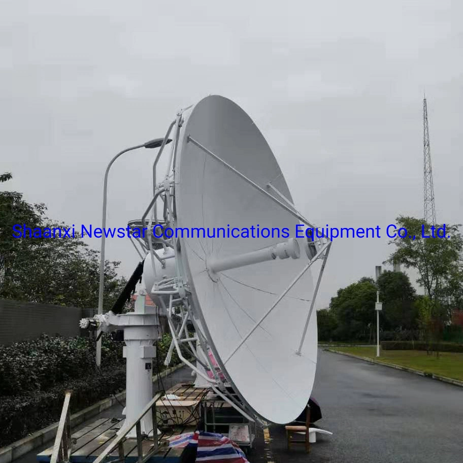 3.7m Parabolic Turntable Earth Station Communication Antenna