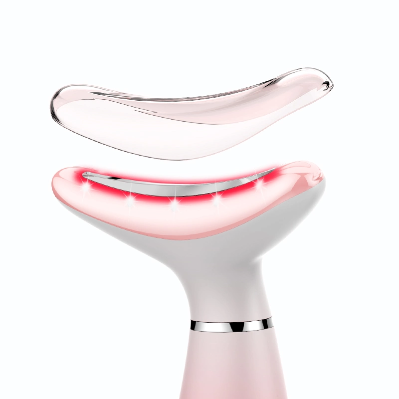 Home RF Heated Neck Tightening Massager Face Skin Rejuvenation Beauty Neck Instrument
