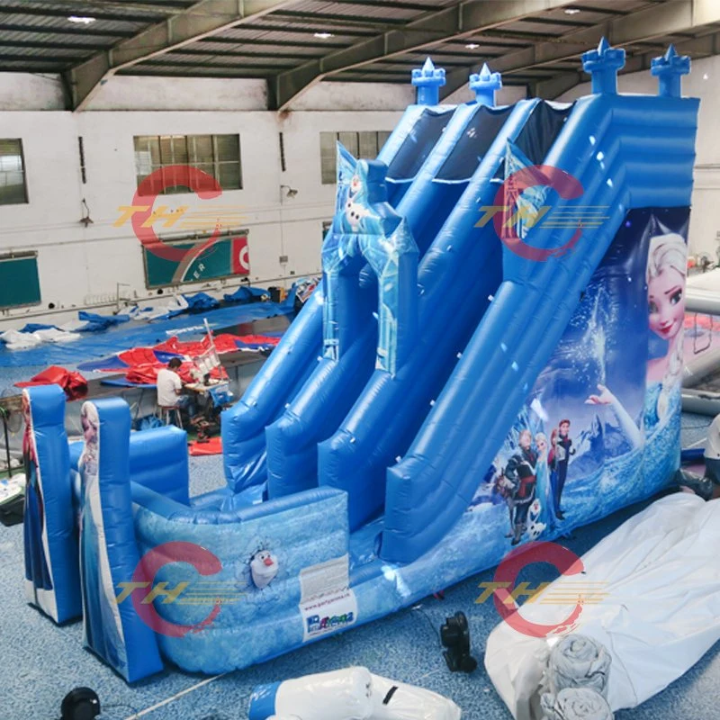 8X3.8m Outdoor Kids New Design Inflatable Frozen Water Slide
