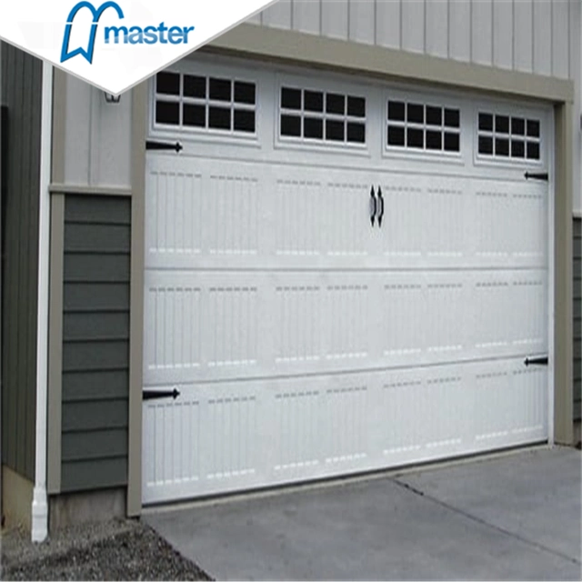 Chain Hoist Insulated Steel Overhead Garage Door with Window