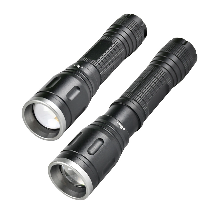 Brightenlux New Design 3.7V High Bright 1000lumens Pocket 10W LED Aluminum Dimmable USB Rechargeable Flashlight Torch