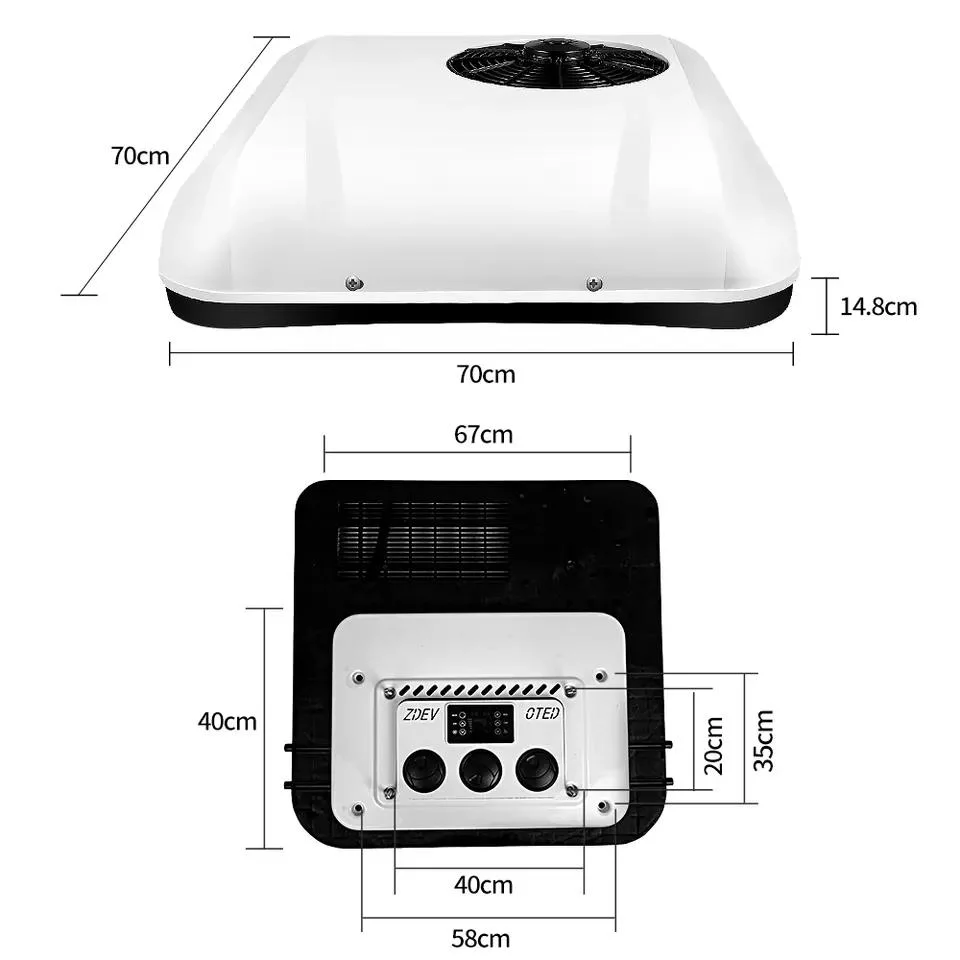 Camper Van Car Air Conditioning System 12 24 Volt Roof