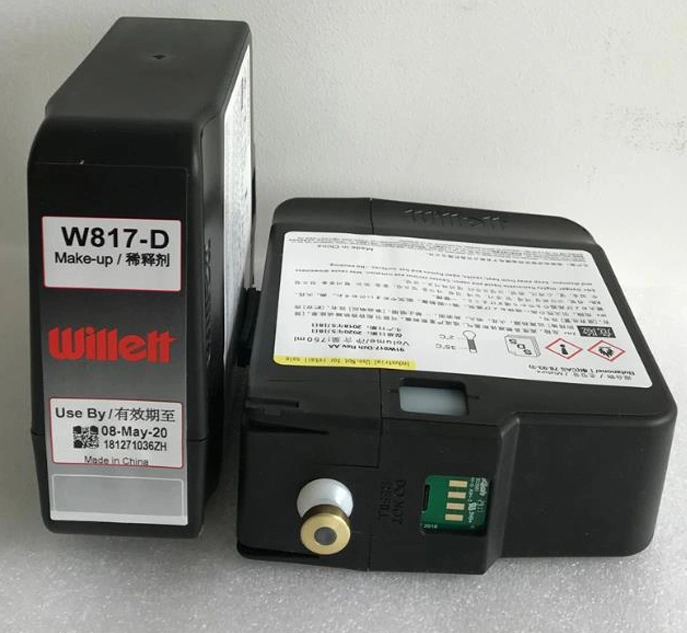 Willett Videojet W630 Original W817-D Makeup 750 Ml Cartridge for Willett 630 Printer with SGS RoHS