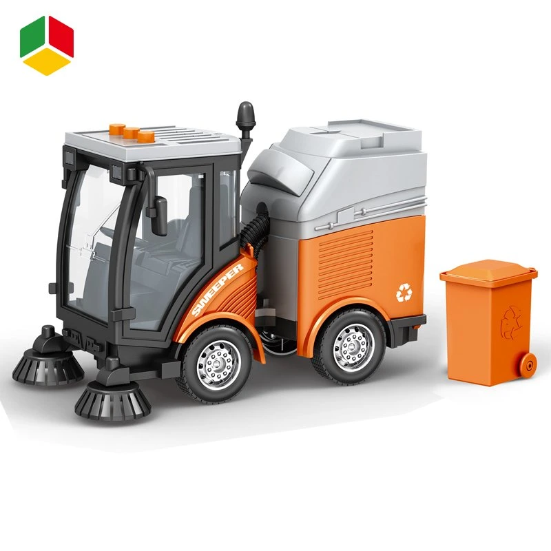 QS OEM New Design фрикционная функция Автомобили игрушки Boy Интересное Электрик 1: 16 City Service Street Cleaning Vehicle красочные огни Супер Грузовые игрушки