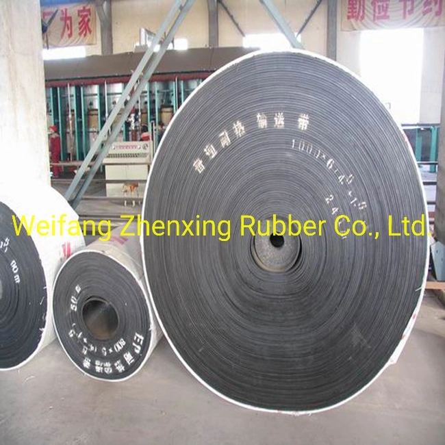 Abrasion Resistant Nylon (Nn) Ep Fabric Rubber Conveyor Belt/Band Use for The Crushing, Rubber Conveyor Belt