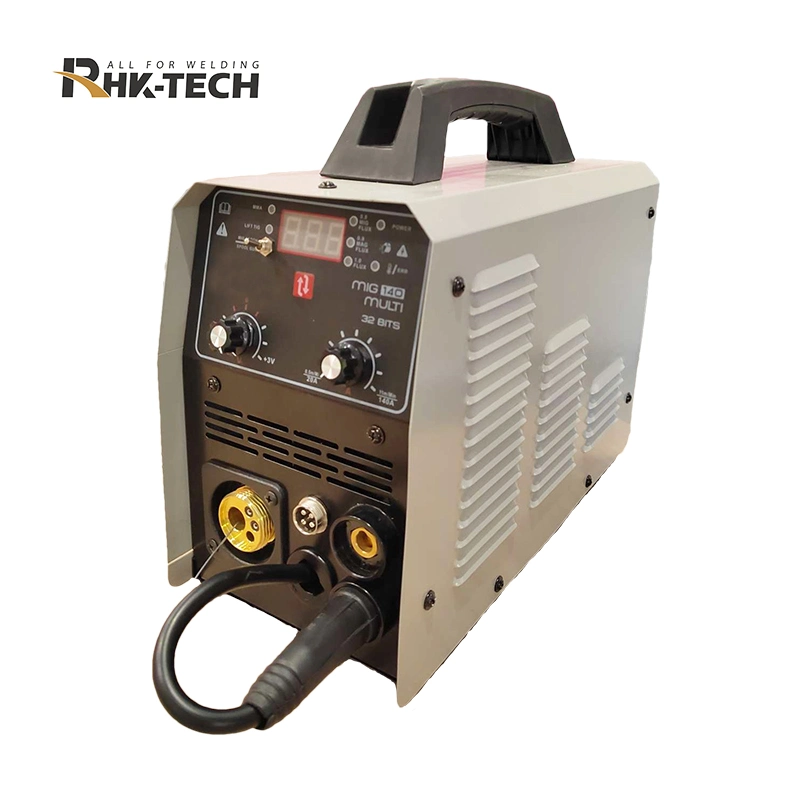 Rhk Mini Portable Digital Display IP21s Automatic 3in1 MMA TIG Arc Stick MIG Welder Welding Machine for 1kg Welding Wire