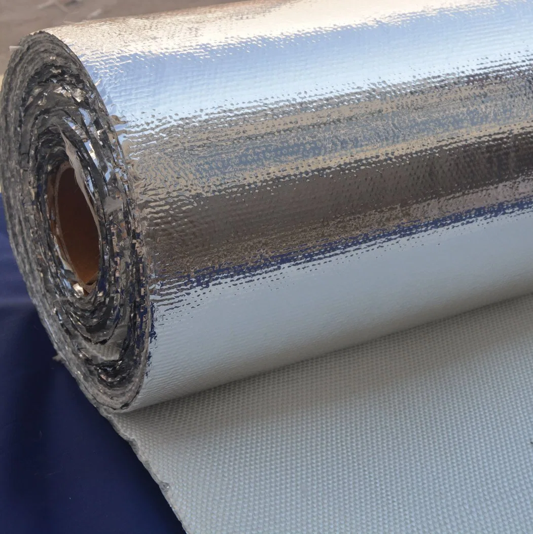 High quality/High cost performance  Aluminum Foil Coated Fiberglass Cloth for Heat Protection