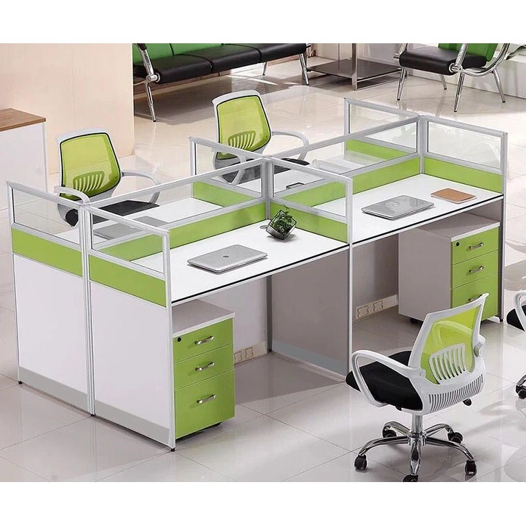 (SZ-WSA011) Green Office Staff Desk 4 People Office Workstation