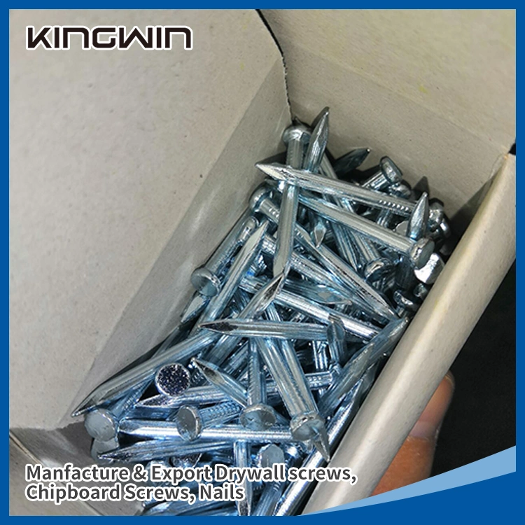 Factory Wholesale/Supplier 1"-4" Galvanized Black White Concrete / Roofing / Shoe Tack / Common / Nails for Africa Nigeria / Ethiopia Market with White Blue Color