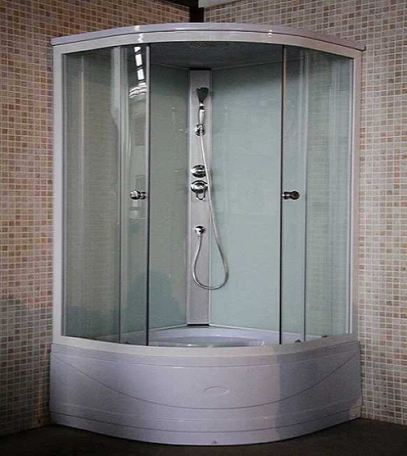 Corner Bathroom Russian Simple Economic Shower Cabin 90X90