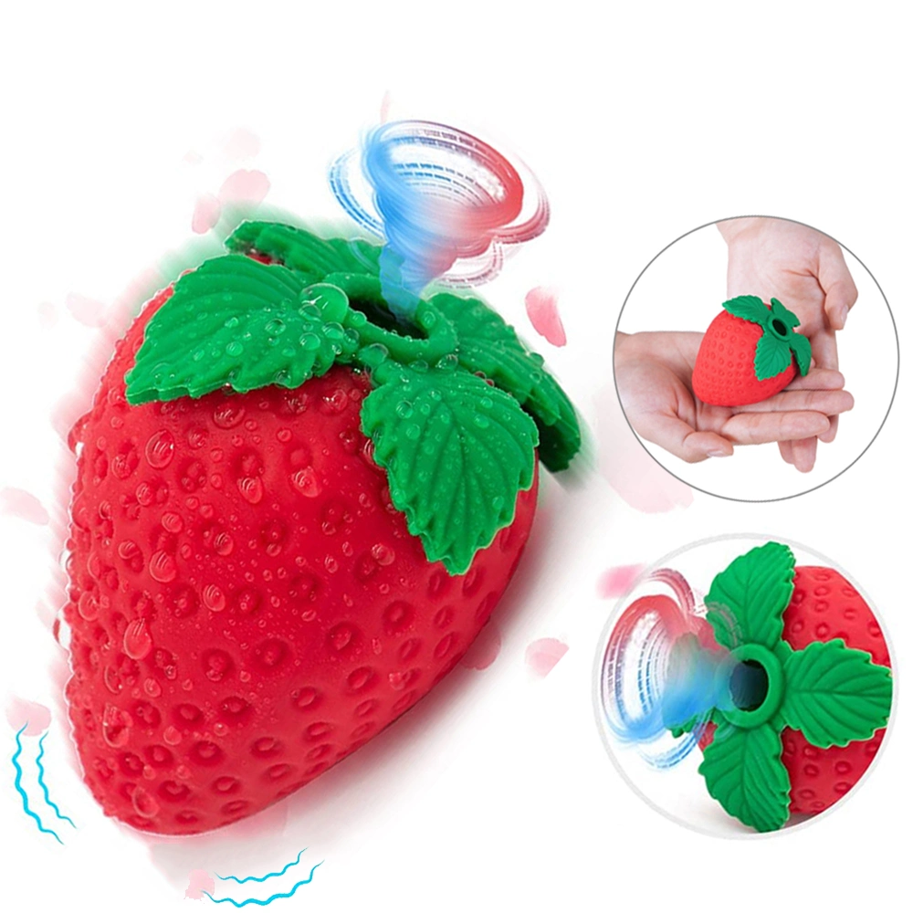 Strawberry Sucking Vibrator Nipple Clit Sucker Clitoris Stimulator G-Spot 8 Speeds Sucker Vibrator for Women Sex Toys