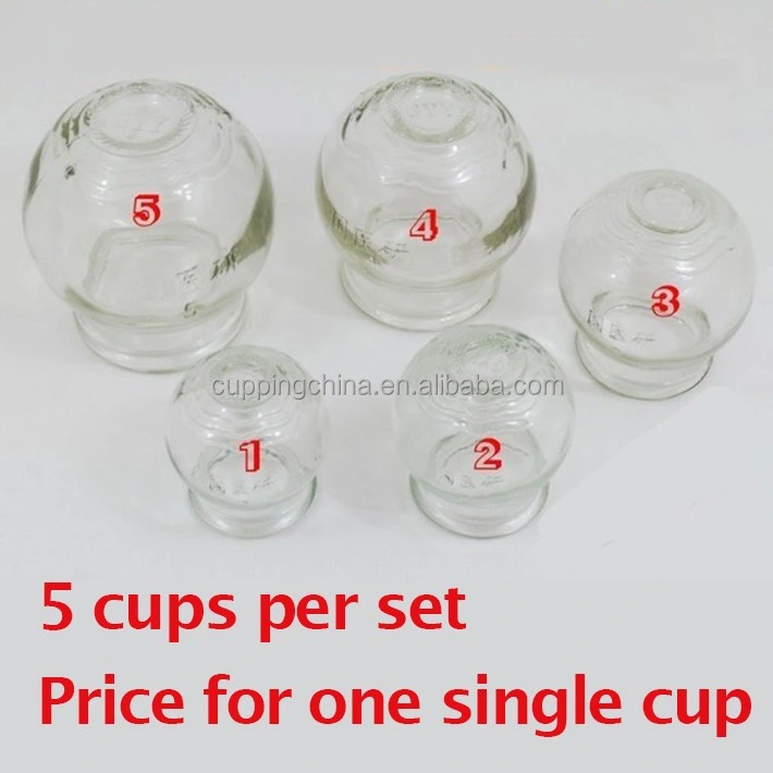 Cupping Jar 5 Size Glass Cupping Set Cupping Massage Therapy Traditional Chinese Glass Cups
