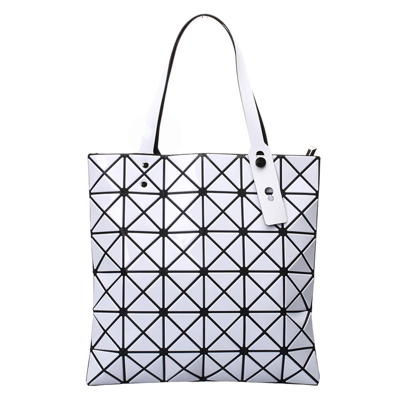 Fashion Travel Luminous Rhombus Geometric Shoulder Tote Bag
