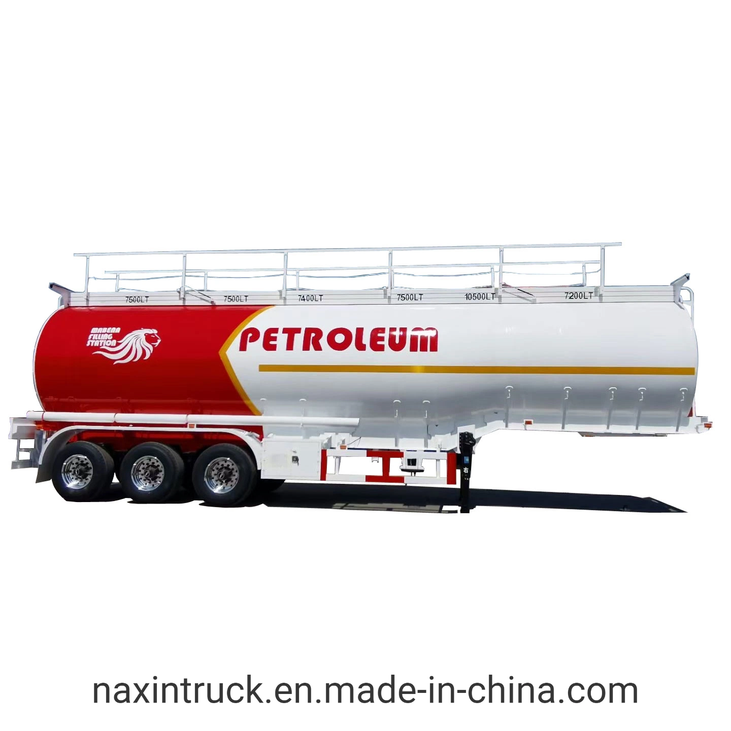 50m3 Kraftstofftanker 3axles Öltanker Petro Tanker Anhänger Aluminium