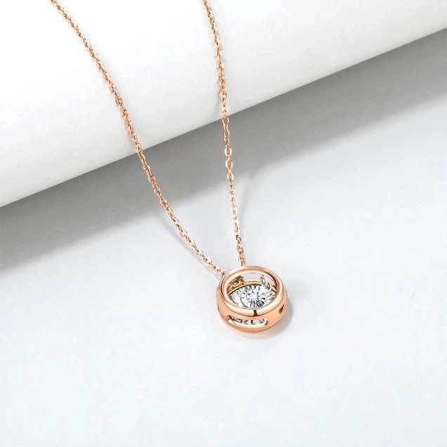 Round-3 Diamond Pendant Necklace Fashion Garment Accessories Imitation Costume Jewellery Wholesale/Supplier