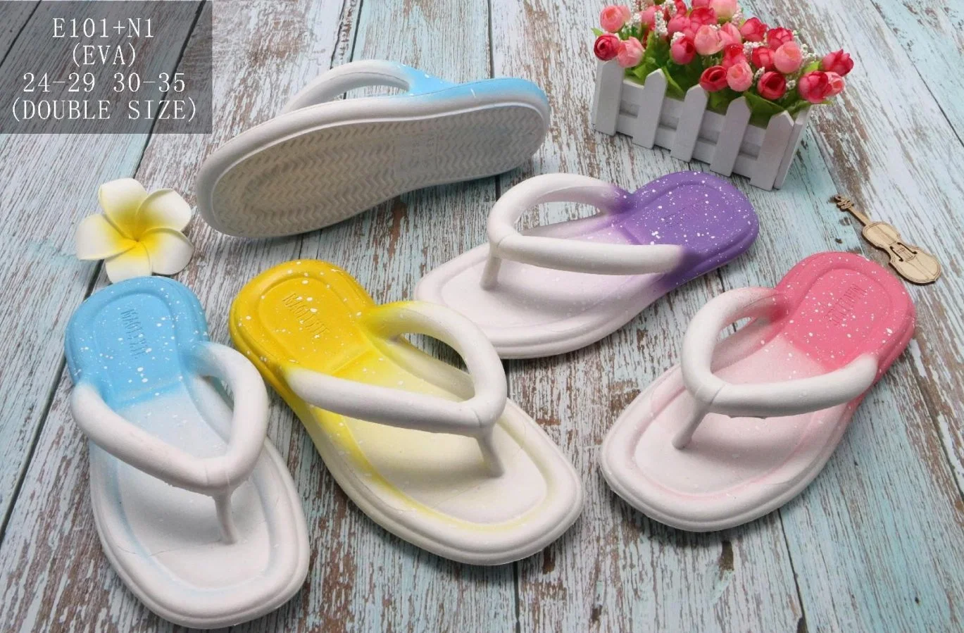 Factory Wholesale/Supplier Summer Fashion Female Flip-Flops Slippers Women EVA Flat Sandals