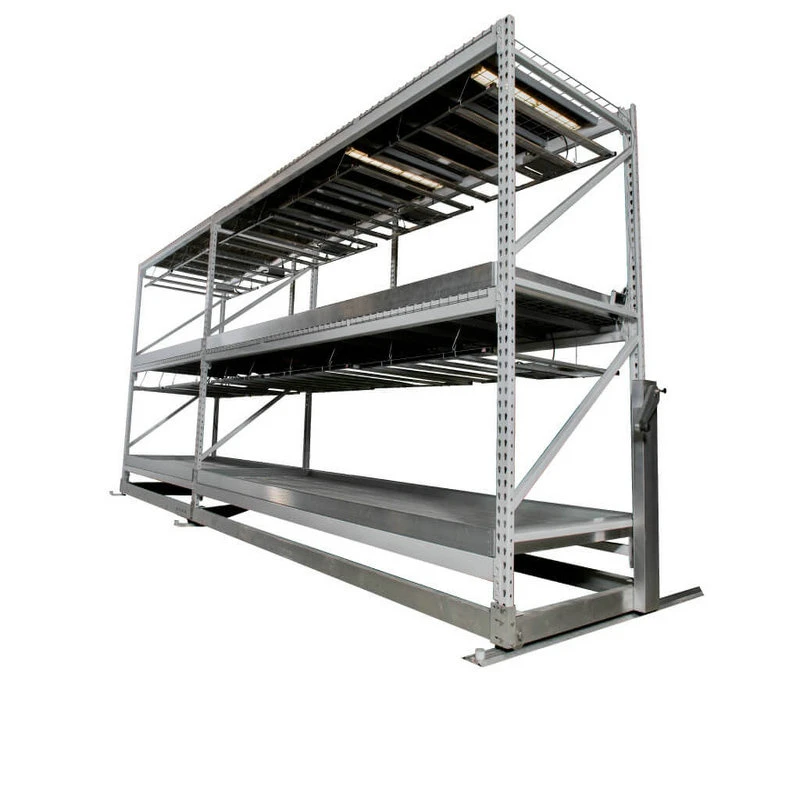 Grow Rack Doble Capa Mesa de Cultivo Vertical Sistema de Cultivo Hidropónico Interior