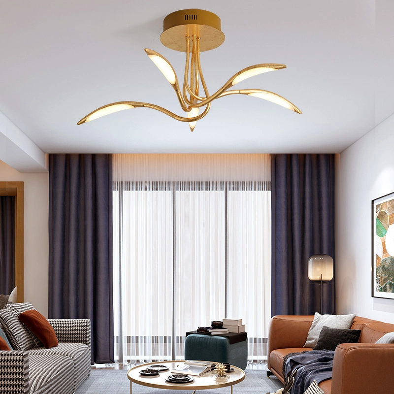 LED Modern Design Golden Luxury Aluminum Metal Ceiling Light