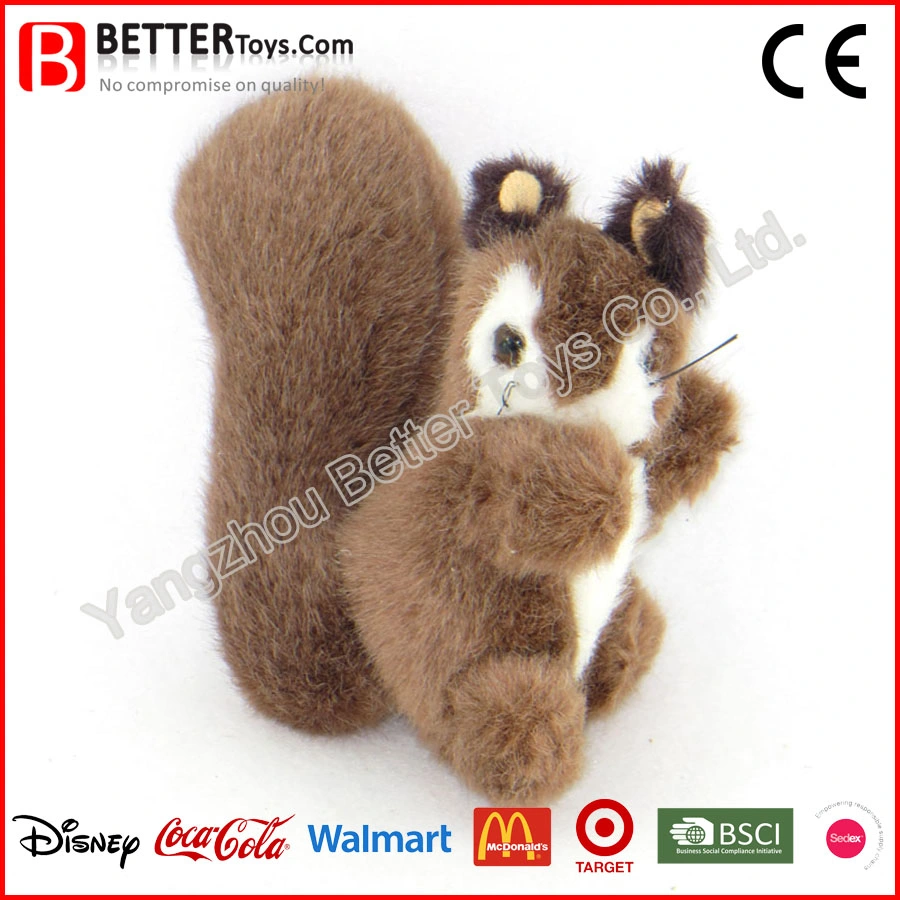 Tamaño mini Peluches Peluche juguete ardilla adornos suaves