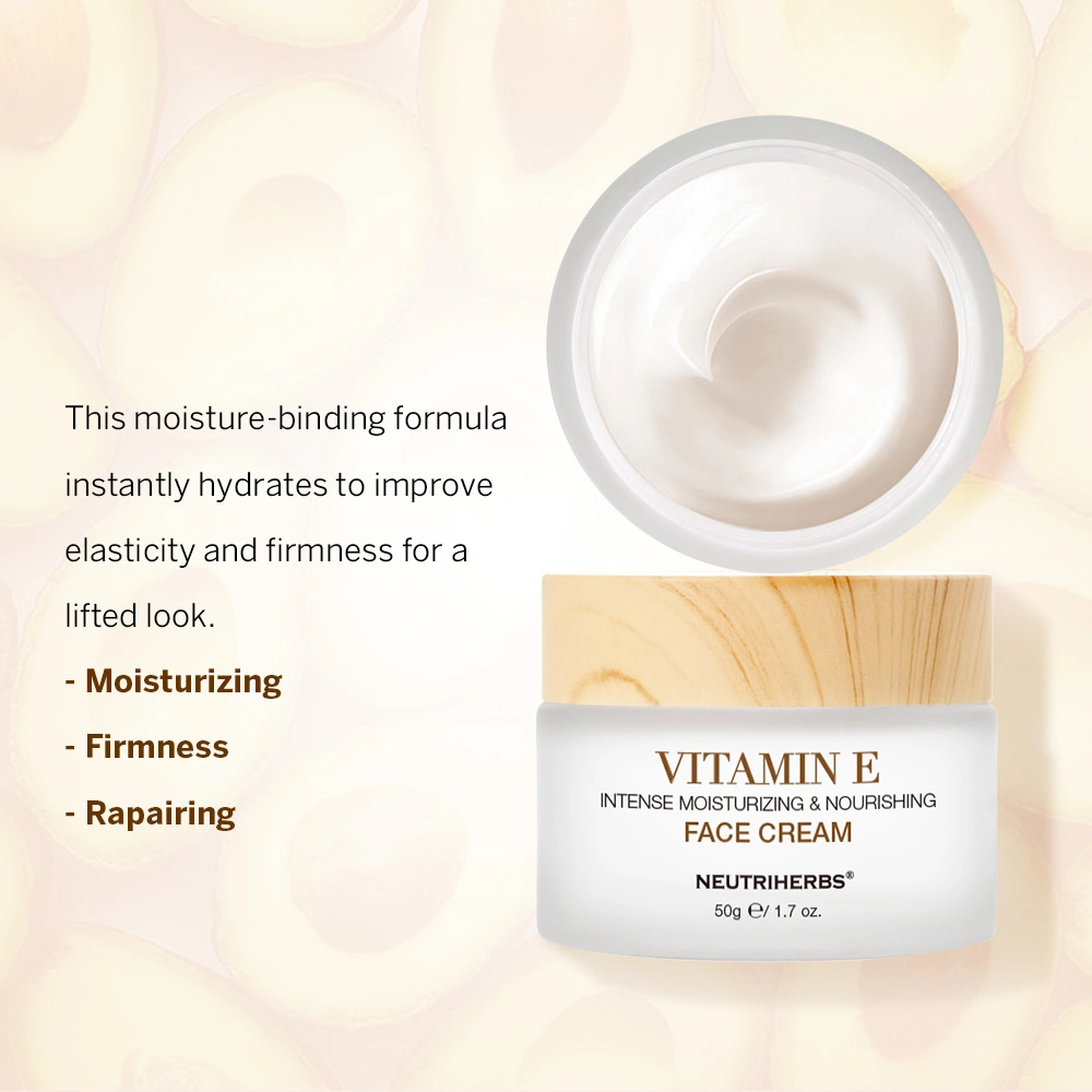 Planta Natural OEM hidrata instantáneamente Restaurar tono de piel Moisturizador de corrección Crema de Vitamina E facial