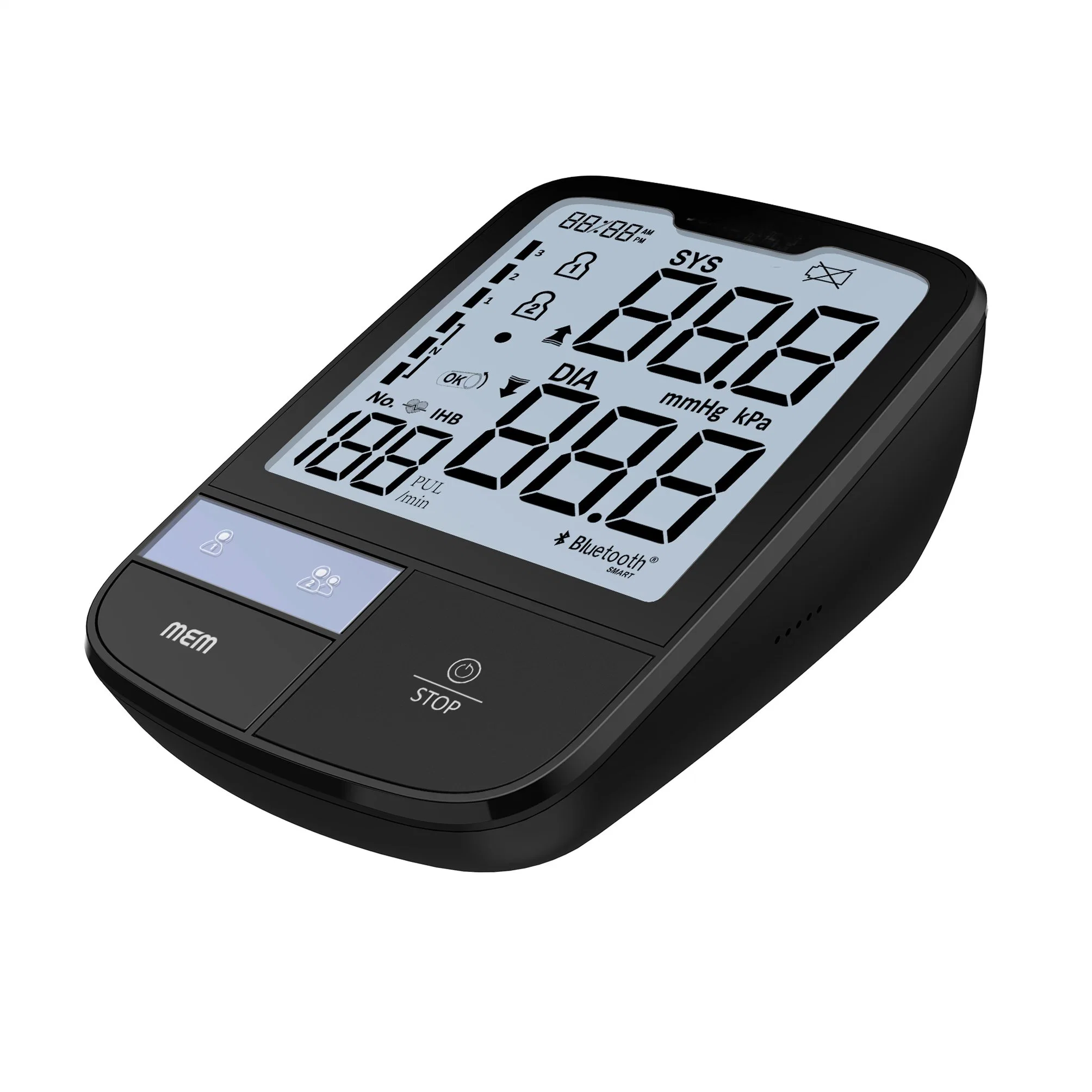 Enhanced Rechargeable Digital Arm Blood Pressure Monitor with Extra LCD Display